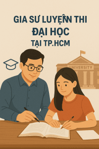 Dịch vụ gia sư luyện thi đại học tại TP.HCM uy tín. Lộ trình cá nhân hóa, giáo viên giàu kinh nghiệm, cam kết cải thiện điểm số cho học sinh lớp 12.